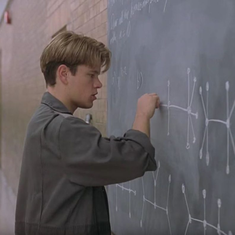 راسل كرو في a beautiful mind.