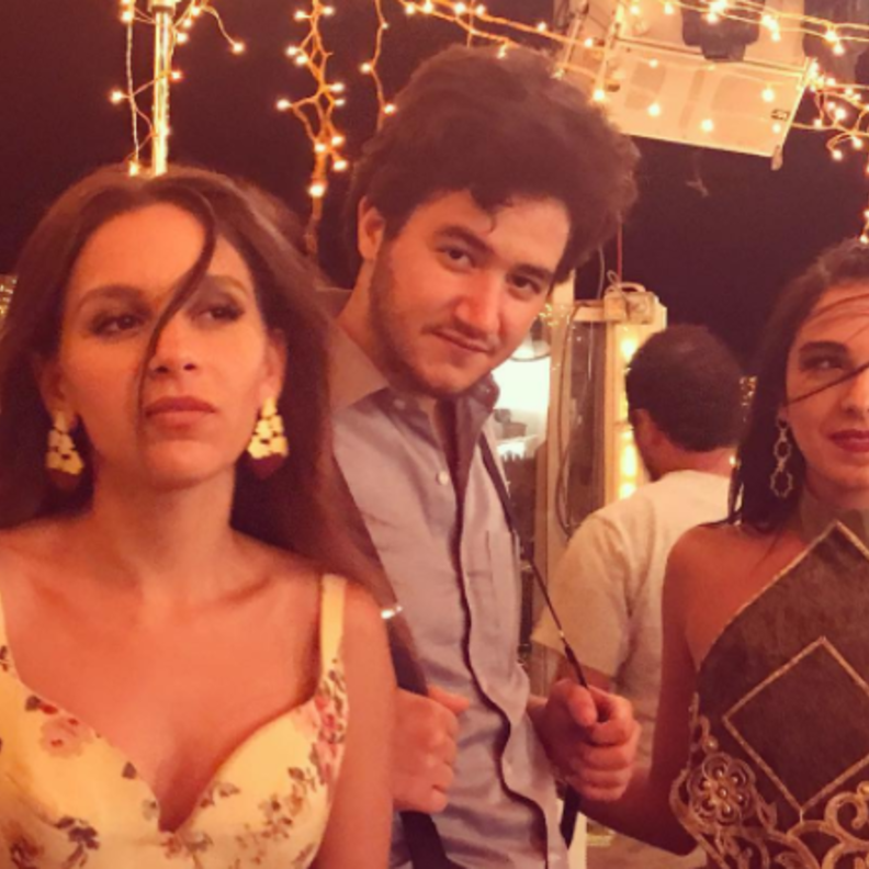 أحمد مالك مع جميلة عوض وسلمى أبو ضيف