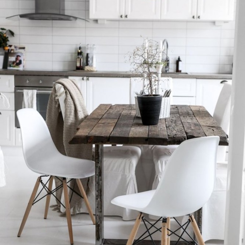 تصميم بسيط و مودرن لطاولة الطعام