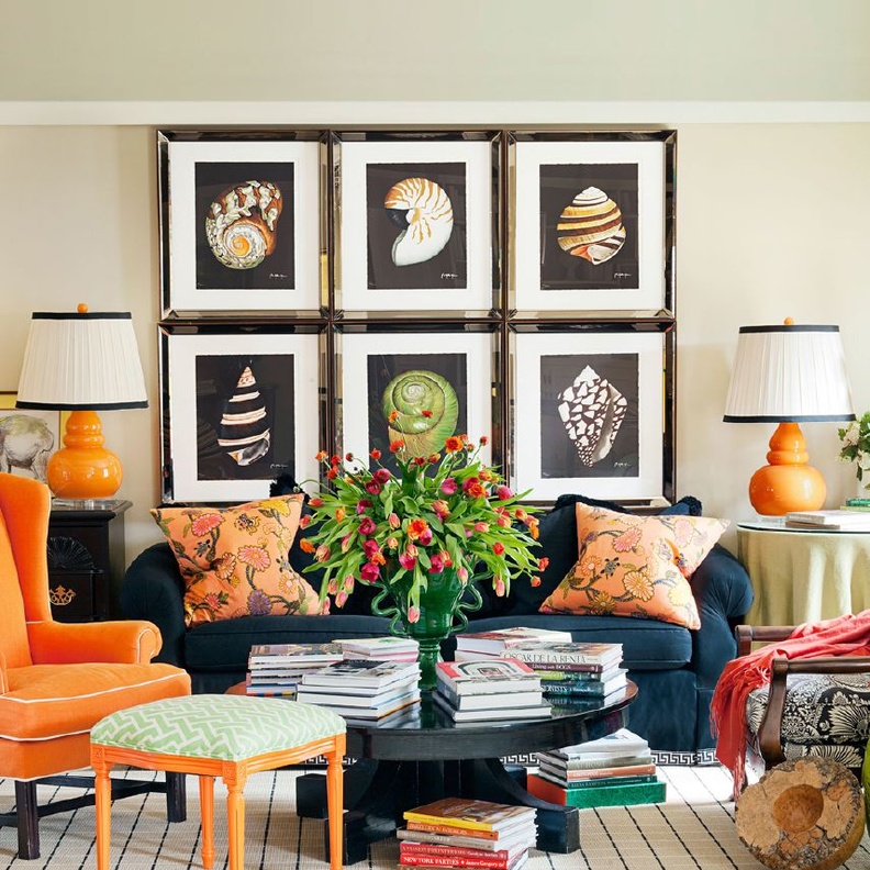 اللون الرمادي في ديكور غرفة الجلوس الصغيرة