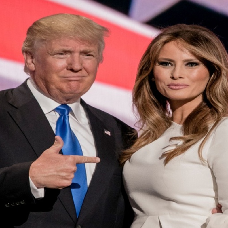 الرئيس الأمريكي يعتمد على شبيهة زوجته ميلانيا ترامب