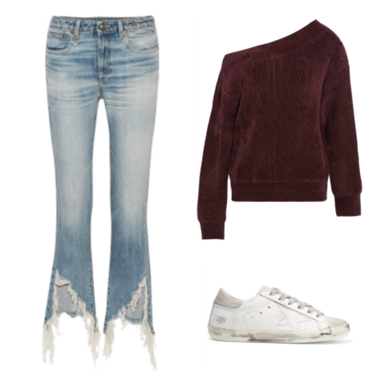 اطلالة شبابية ونهارية بأسلوب كاجوال بالجينز العصري