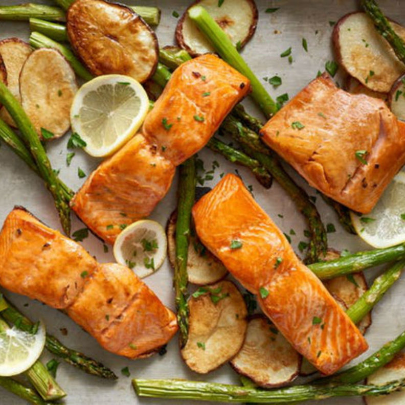 فيليه السمك مع جبن البارميزان