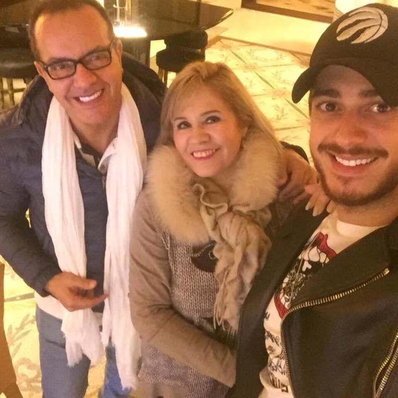 سعد لمجرد مع والده