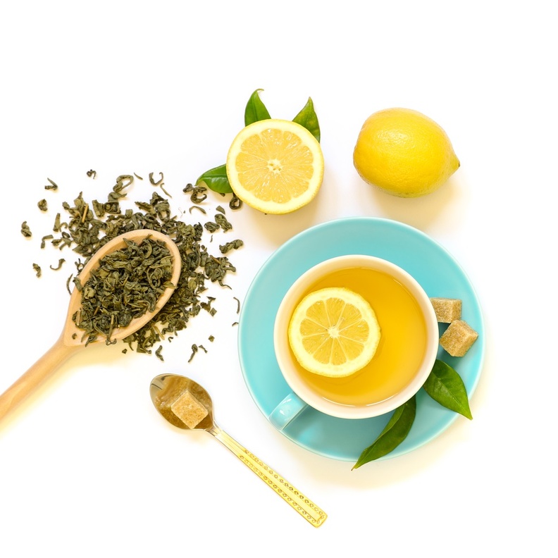 فوائد الشاي الاخضر بالليمون