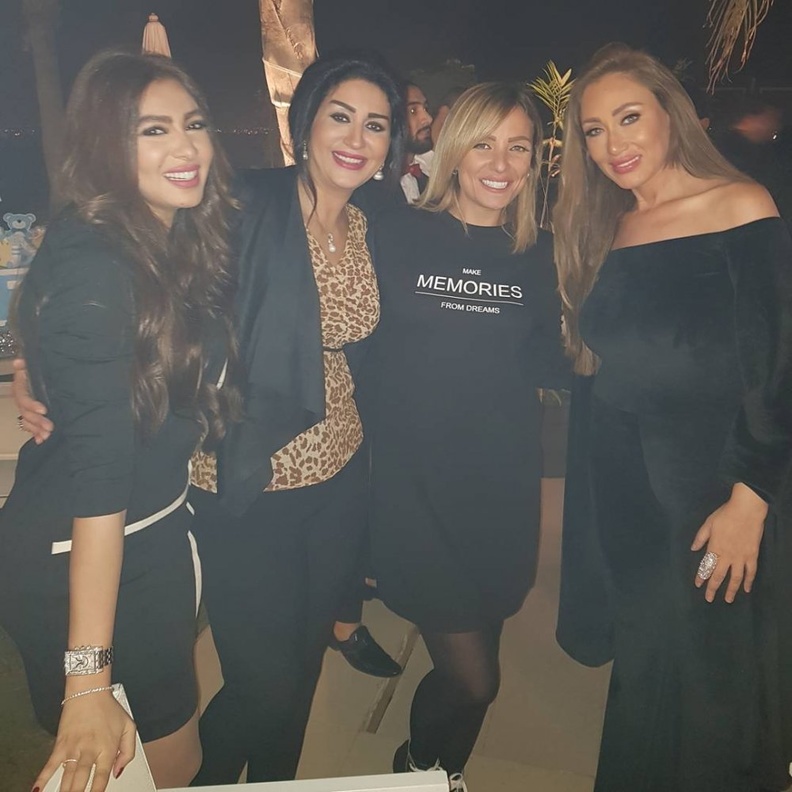 النجمات في سبوع ابن ريهام سعيد