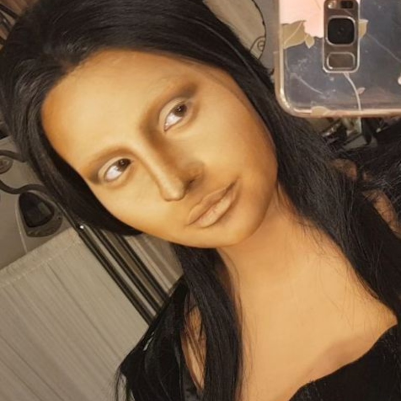 الموناليزا بالمكياج