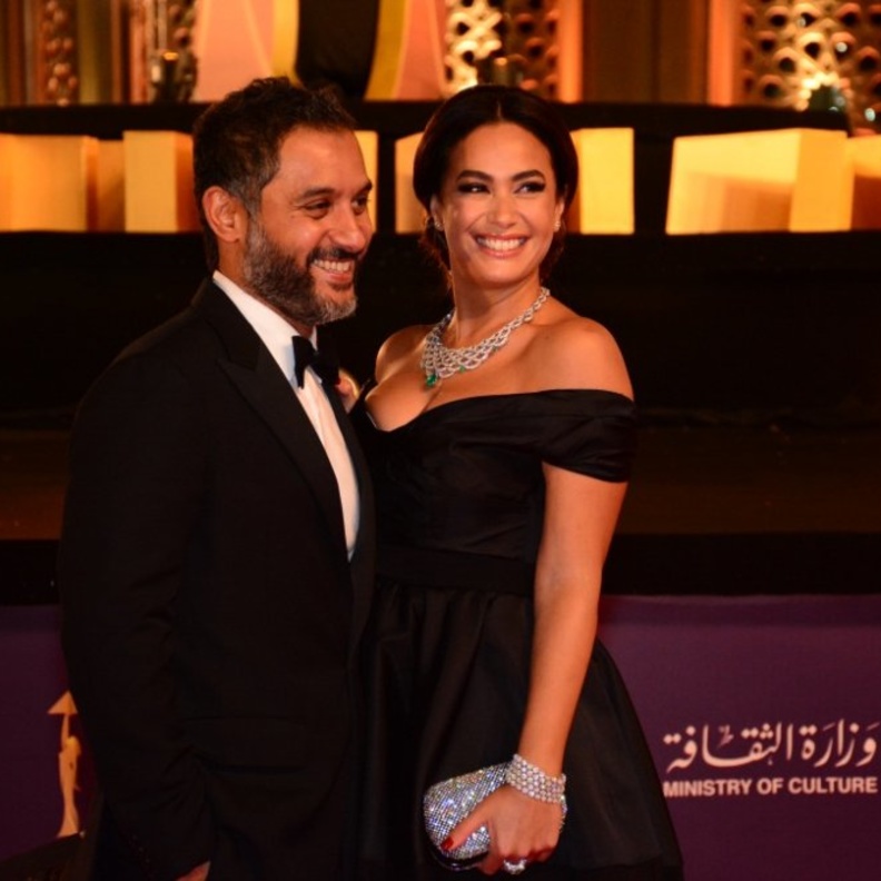 هند صبري وزوجها