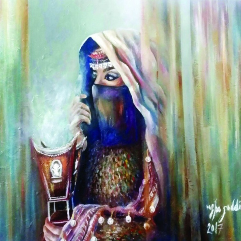 من اعمال الفنانة عزة مكرش 