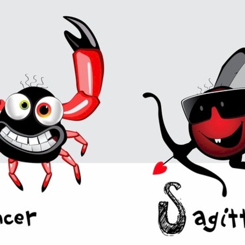 توافق برج القوس مع برج السرطان