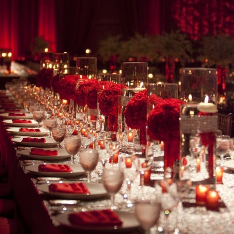 ثيمات زواج باللون الاحمر