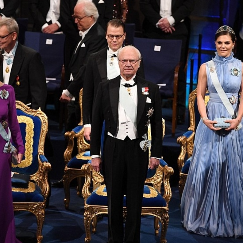 العائلة المالكة السويدية في حفل جوائز نوبل لعام 2017