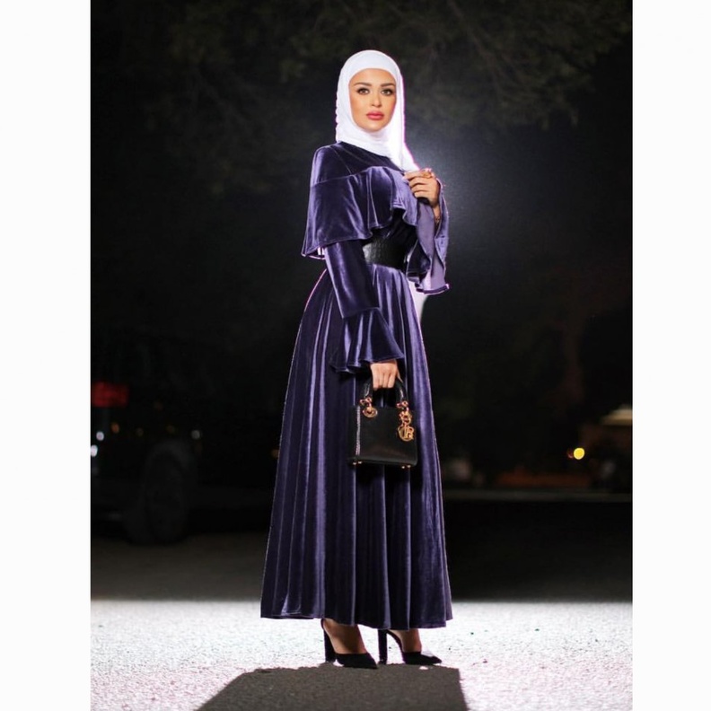 ملابس محجبات لشتاء 2018 مع معطف الكارو من مرمر