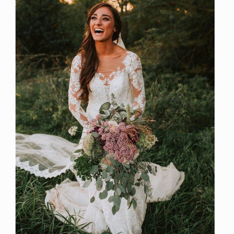 هكذا بدت العروس في يوم زفافها