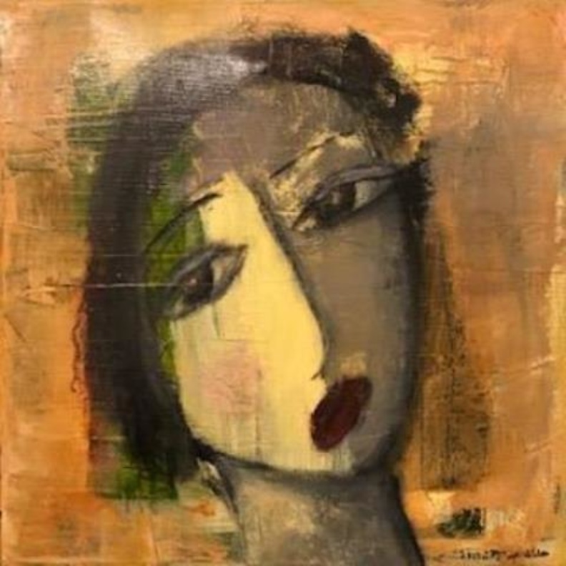 من أعمال الفنانة التشكيلية حنان المعيذر