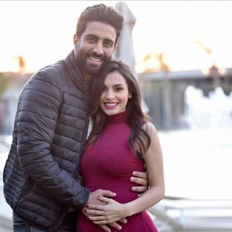 كارمن سليمان مع زوجها 