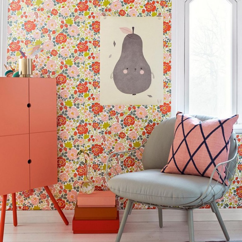 ورق جدران ملون برسوم طبيعية