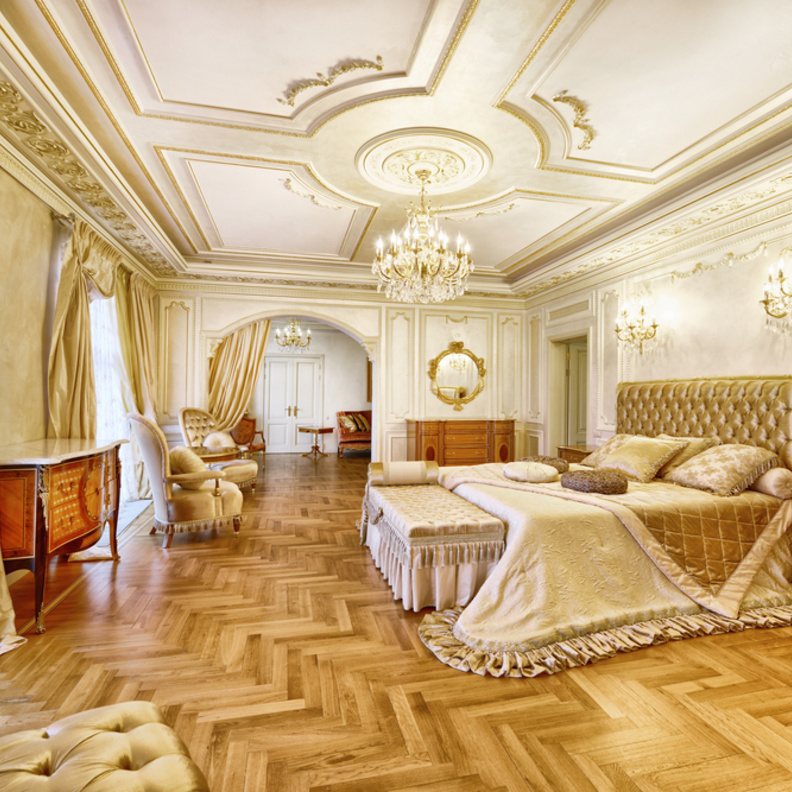 غرفة نوم كلاسيك وفاخرة