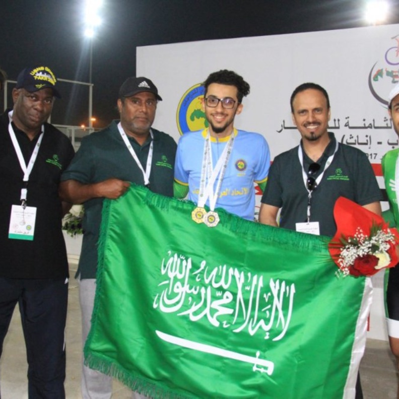 المنتخب السعودي في البطولة العربية الثامنة للمضمار