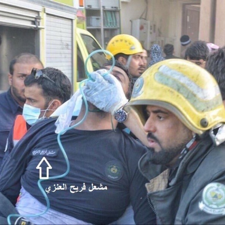 مشعل العنزي يخاطر بحياته من اجل طفله