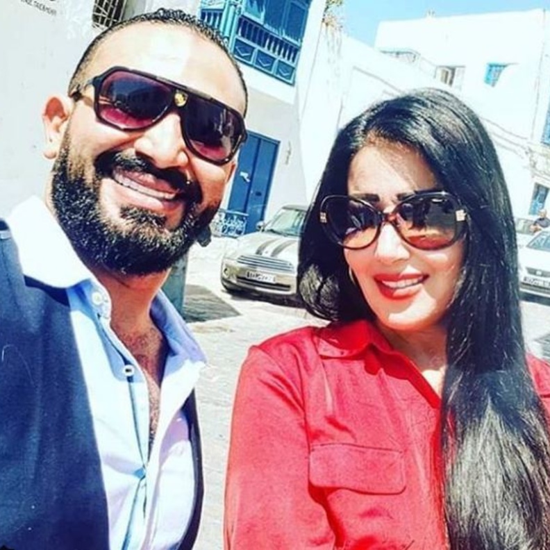 سمية الخشاب واحمد سعد واولاده