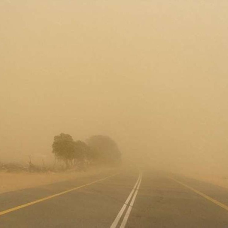 الانذار المبكر حذر من موجة أتربة على منطقة تبوك 