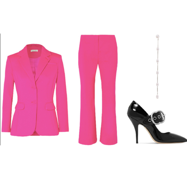  إطلالة كاملة باللون الزهري 