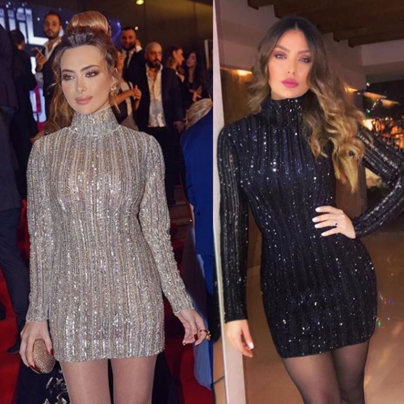 من برأيك بدت أجمل بهذا الفستان وأي لون تفضّلين أكثر