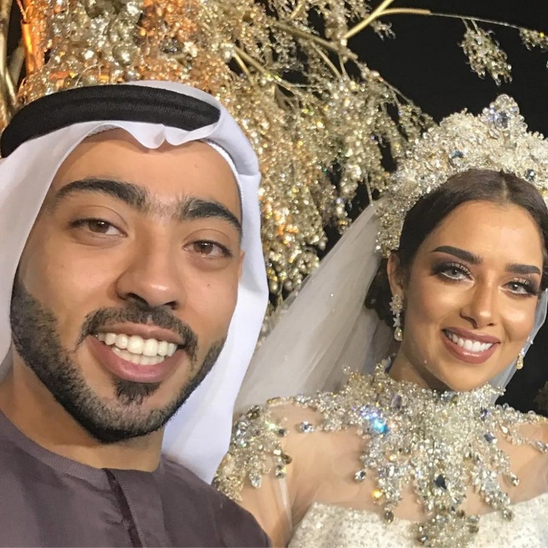 بلقيس بفستان الزفاف