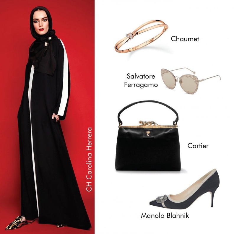  بساطة راقية بعباءة من CH Carolina Herrera