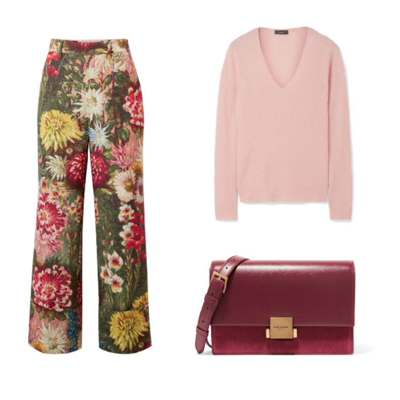 اطلالة كاجوال في البنطلون المعرق