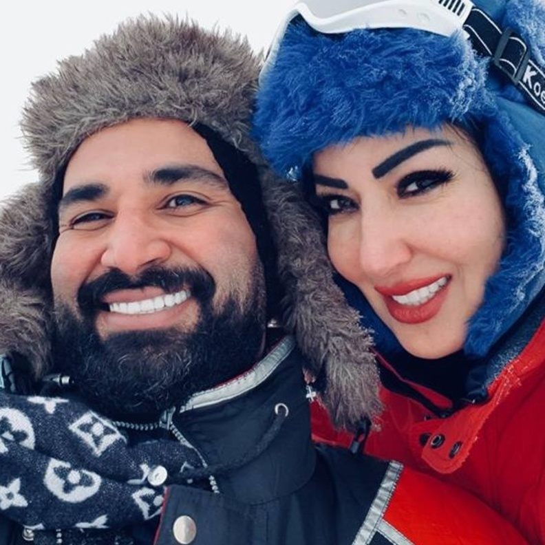 سمية الخشاب على الثلوج