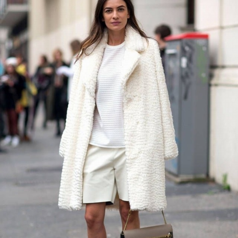 موضة اللون الأبيض هذا الشتاء 