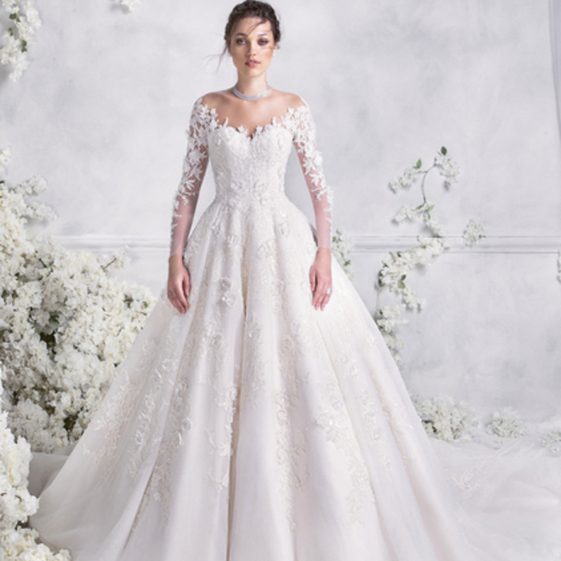 فساتين زفاف رومانسية و مشرقة من مجموعة رامي العلي لشتاء 2018