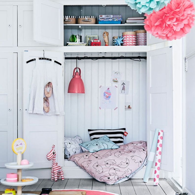 ديكور غرف نوم البنات بالفوشيا و البنفسجي