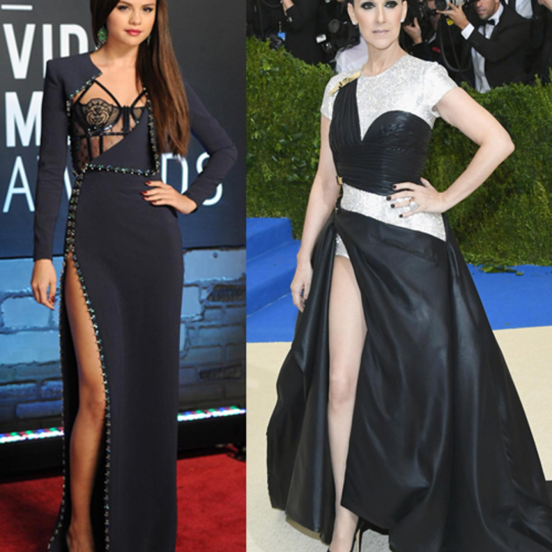 فساتين باللون الاسود من سيلين ديون