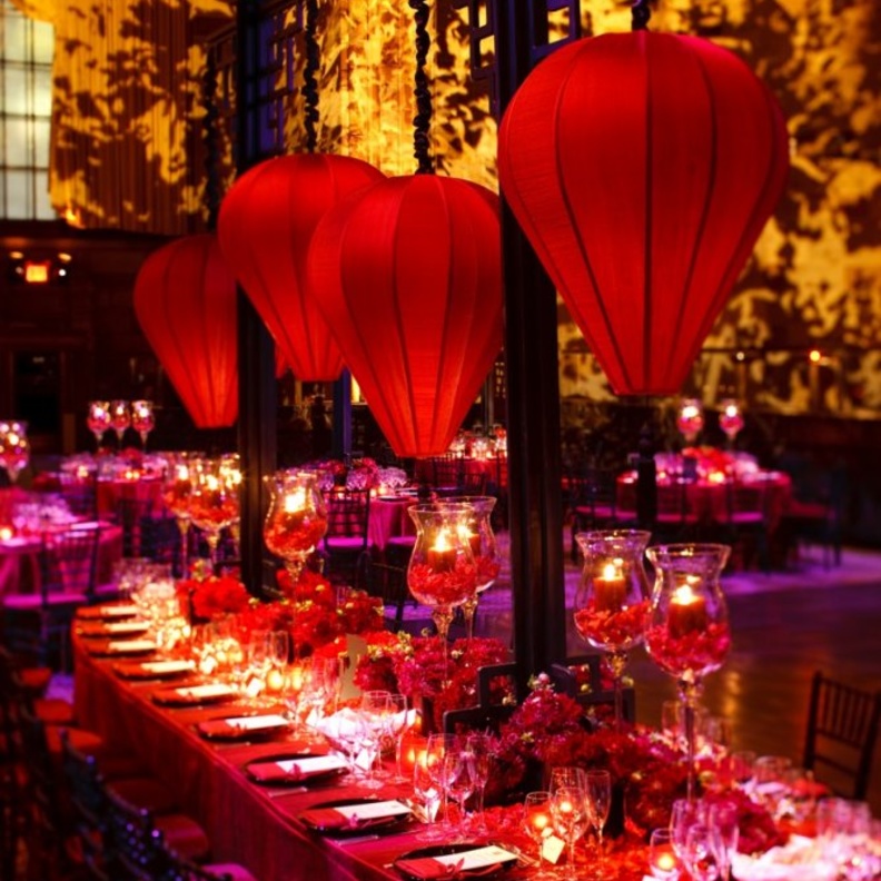 ديكور مميز لحفل زفاف عروس عيد الحب في الهواء الطلق