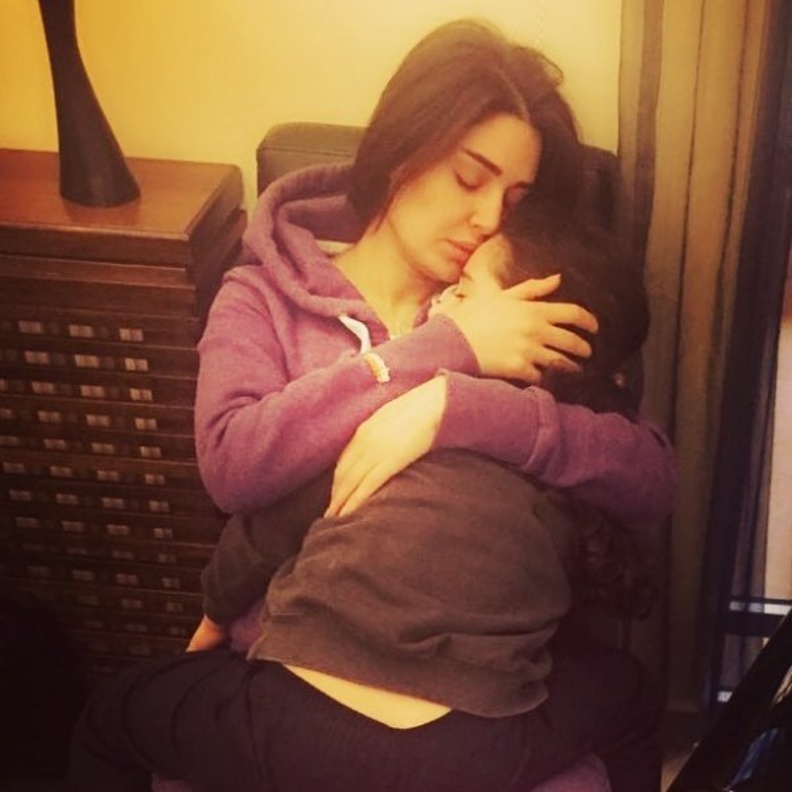 سيرين عبد النور وابنتها