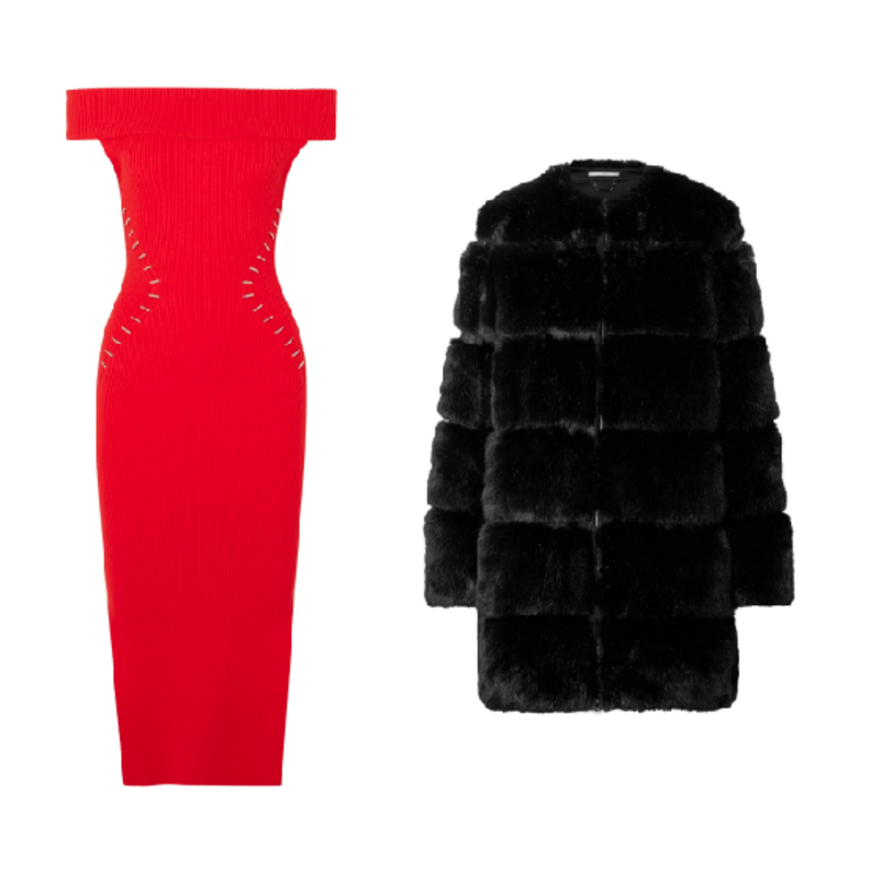 اطلالة جذابة في فستان أحمر لعشاء يوم الحب