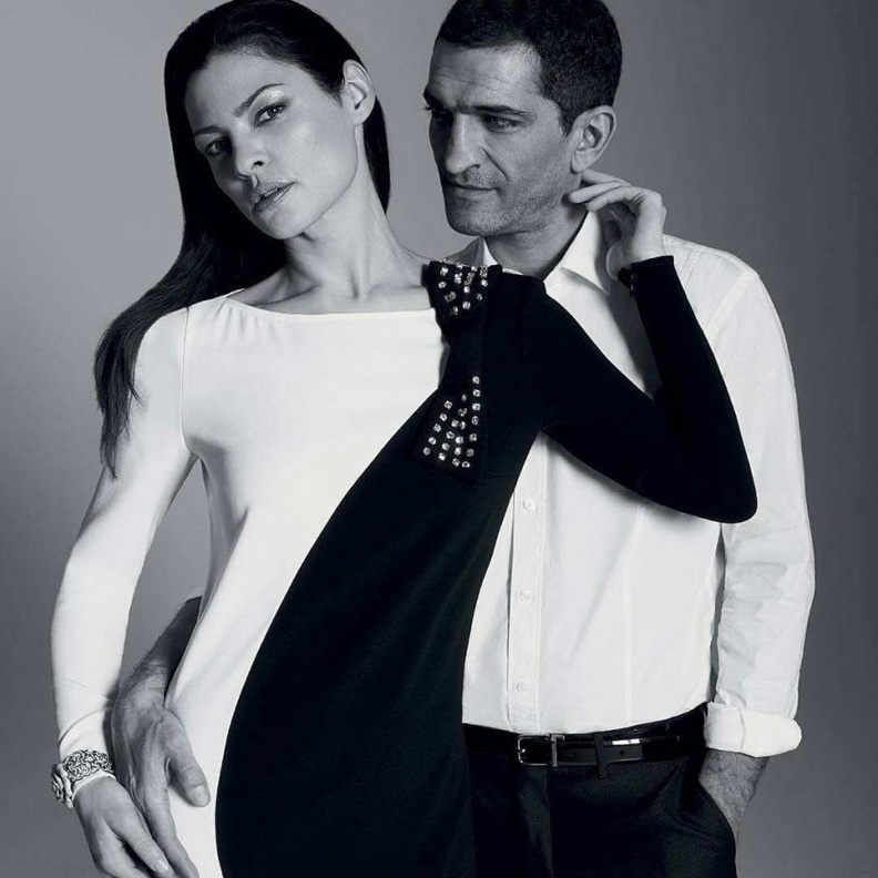 عمرو واكد وزوجته سارة شاهين