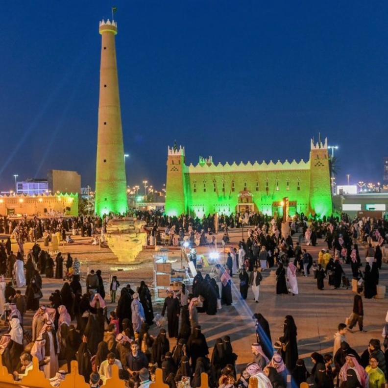 لوحة الفنان السعودي فلاح البقمي