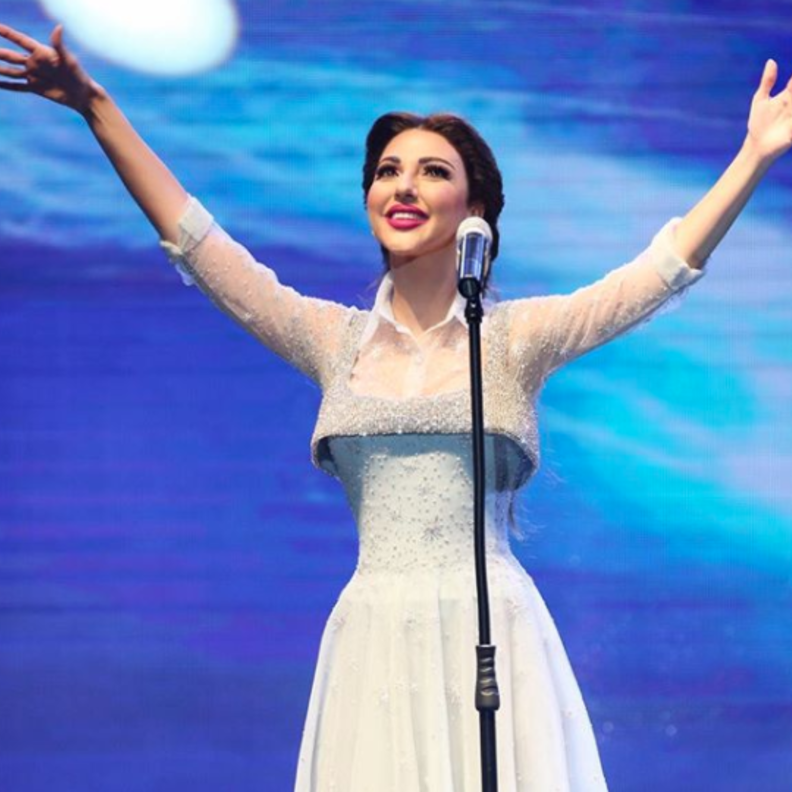 ميريام فارس في تصميم من رامي قاضي