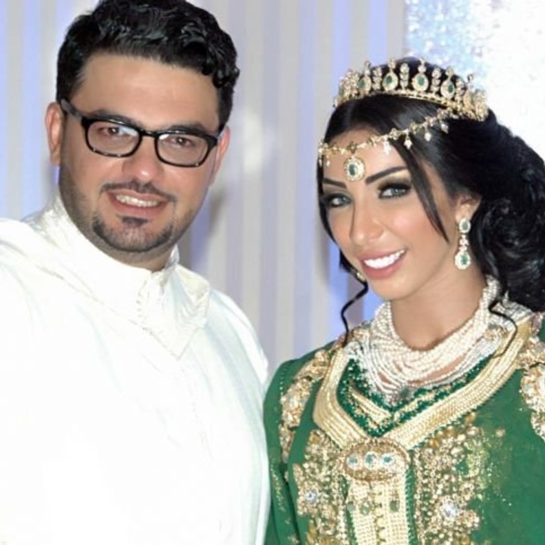 دنيا بطمة وزوجها محمد الترك