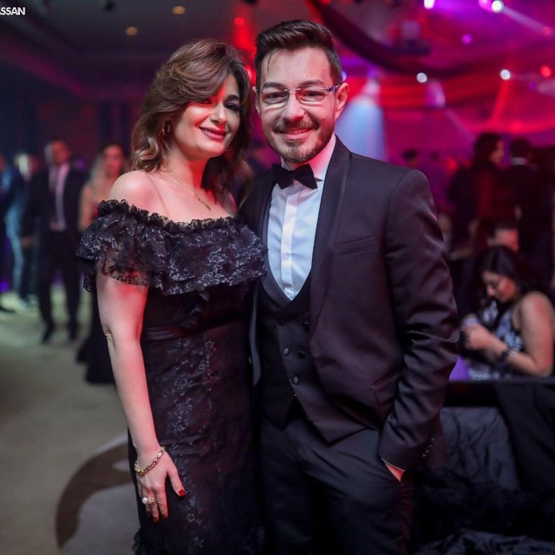 أحمد زاهر وزوجته