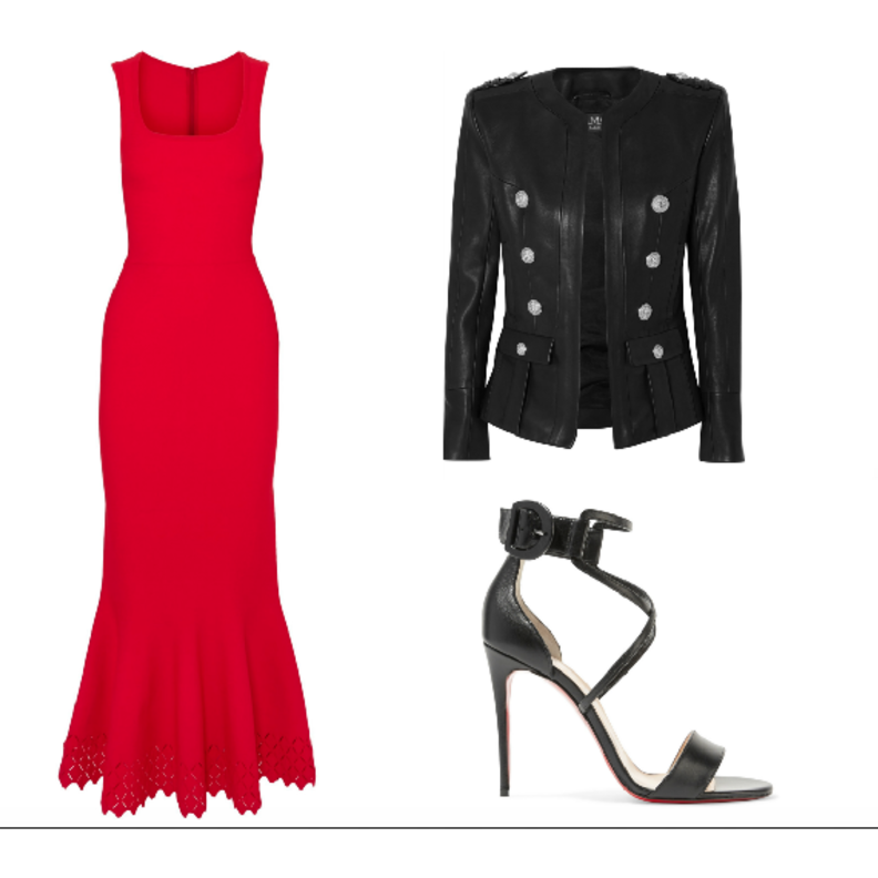 اطلالة نهارية كاجوال وشبابية بالفستان الأحمر القصير