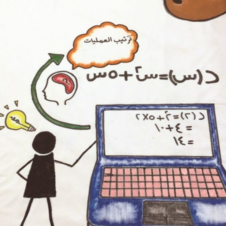 تعد فكرة اللوحة و محتواها فريد و رائد 