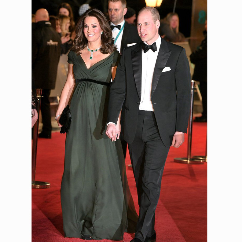وصول الاميرة كيت ميدلتون kate Middleton الى حفل جوائز البافتا BAFTA لعام 2018