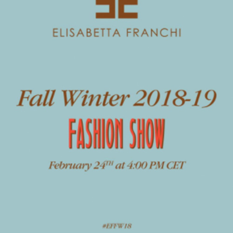 عرض أزياء ELISABETTA FRANCHI لخريف شتاء 2018