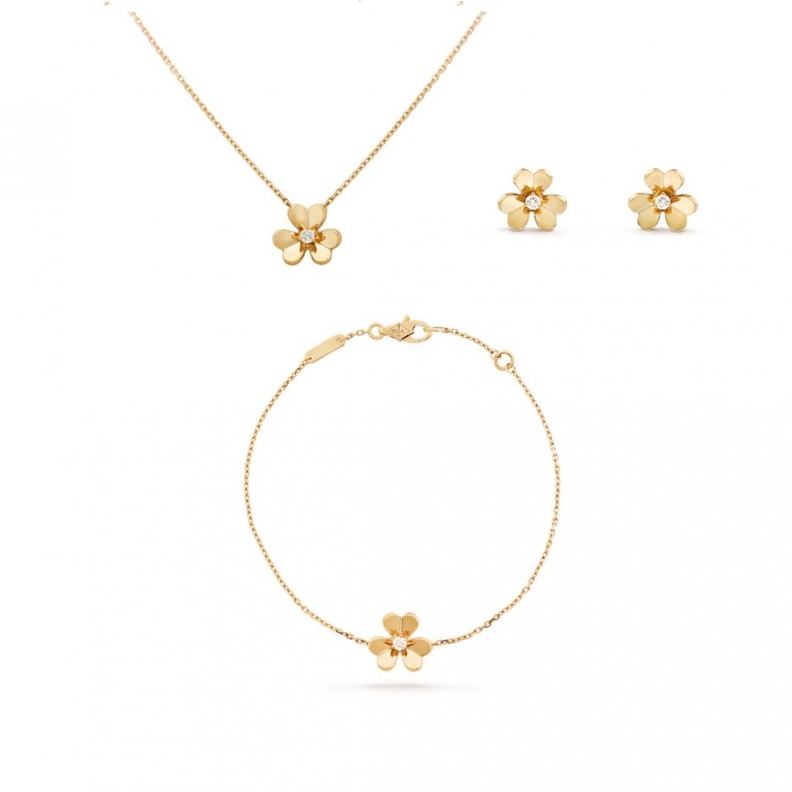 طقم برنت نيل من الذهب والفيروز والماس