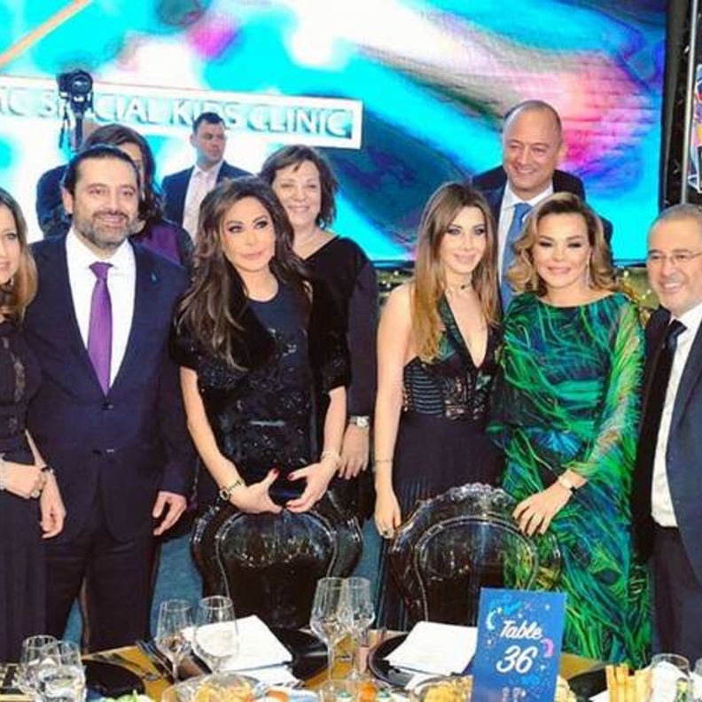 ليسا ونانسي برفقة زوجة المصمم ايلي صعب